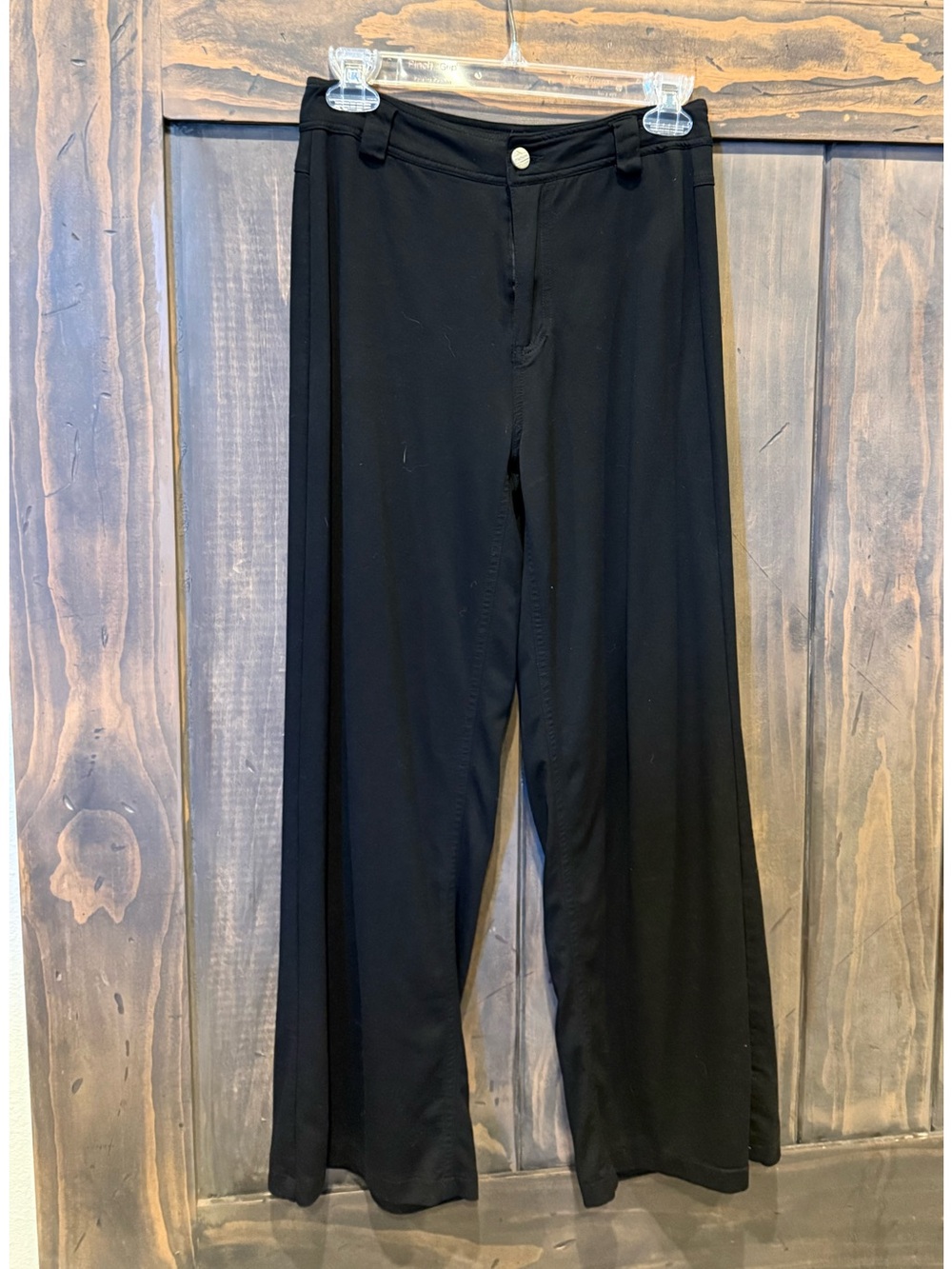 SHEIN Black Wide-Leg Dress Pants for women